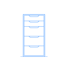 Furniture File Cabinets Ikea Alex Drawer Unit Engraving Svg Design, Free Vectors File